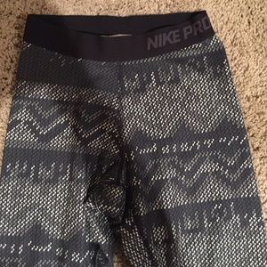 Patterned Nike Pro Leggings