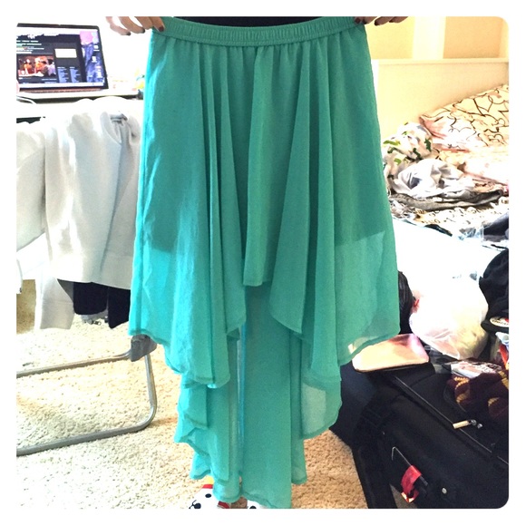 High low chiffon skirt