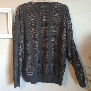 Gray oversized sweater