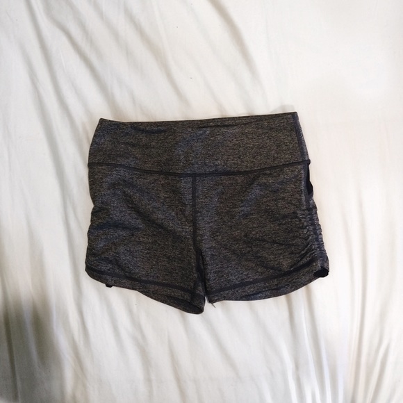 grey VS spandex shorts