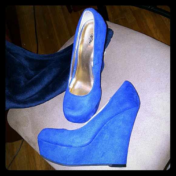 Blue suede shoes