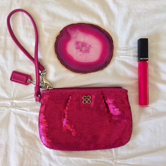 Coach Handbags - Coach Sequined Wristlet