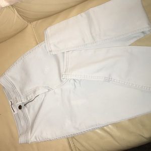 American Apparel light wash easy jeans