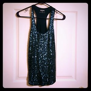 Express teal tank top