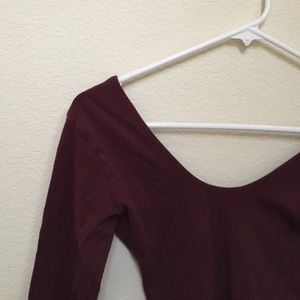 american apparel long-sleeve bodysuit in truffle