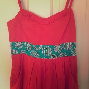 Tangerine Anthro dress