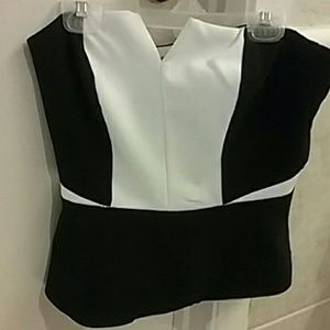 Black & white, small,  H&M tube top