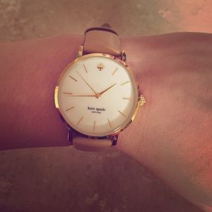 Kate Spade Nude & Gold Leather Watch