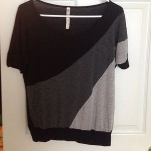 Black and gray shirt