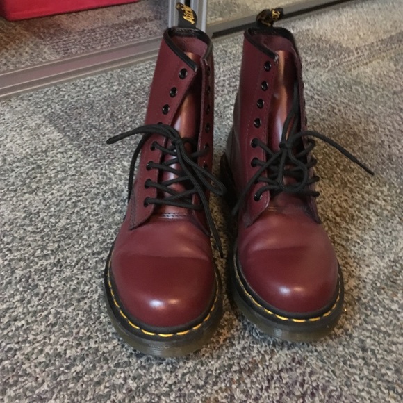 Burgundy Doc Martens