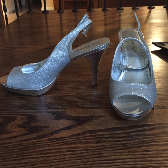 Rampage silver heels