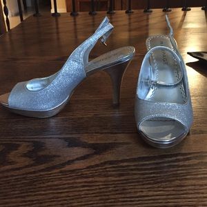 Rampage silver heels