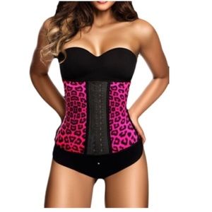 Latex leopard Body shaper waist trainer