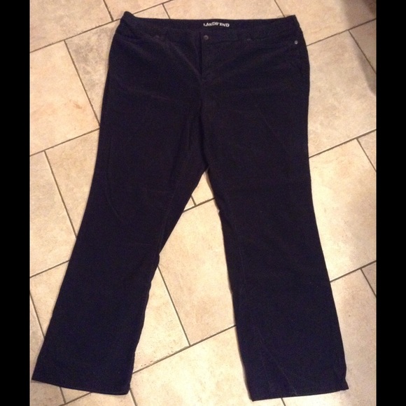Lands' End Pants - Lands' End Bootcut Black Corduroy Pants