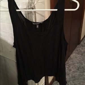 VS black open back tank