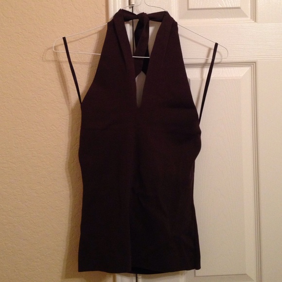 Ann Taylor tie neck halter top