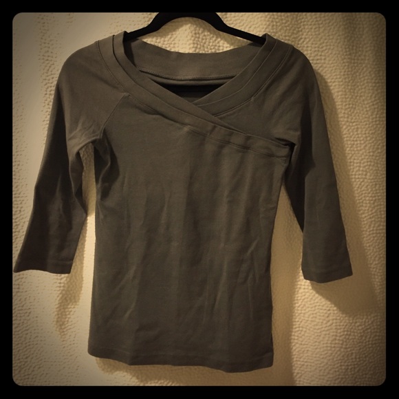 Three dots boatneck sweatshirt top