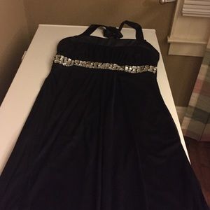 Halter sequined dress