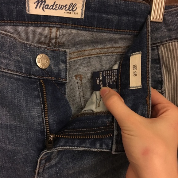 Skinny Ankle Crop with Side Panel - Picture 2 of 4