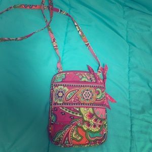 Vera Bradley mini hipster crossbody in Pink Swirls