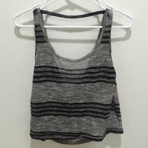 striped grey tank