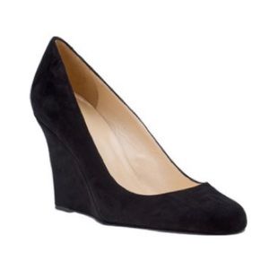 Kate Spade Kiki Wedge Pump Black Suede