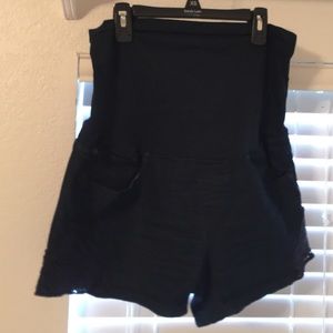 Maternity jean shorts