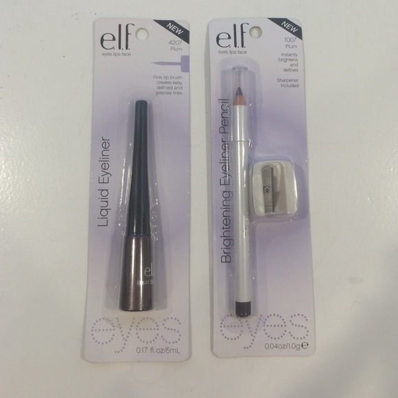 E.l.f. Liquid and Pencil Eyeliner in Plum