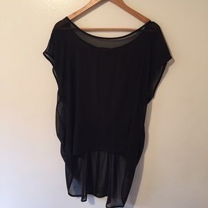 Black sheer top