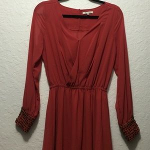 Burnt orange dress