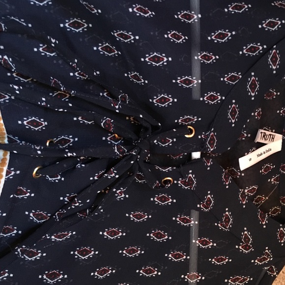 Boho polyester top - Picture 2 of 4