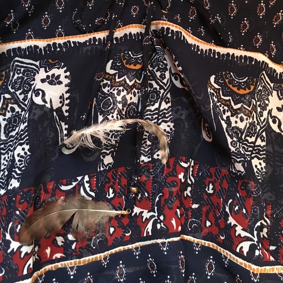 Boho polyester top - Picture 3 of 4