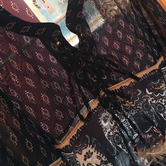 Boho polyester top - Picture 4 of 4