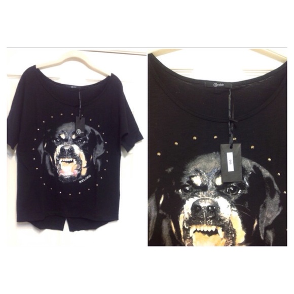 SOLD Asymmetric black wild t-shirt - Picture 4 of 4