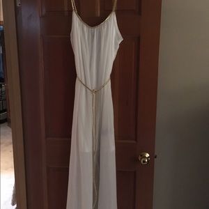 Off white long gown