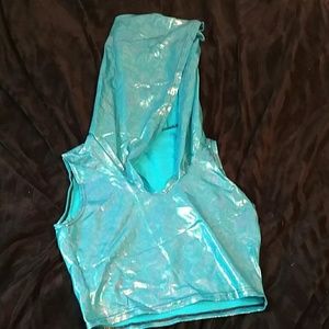 NWOTLittle black diamond crop top