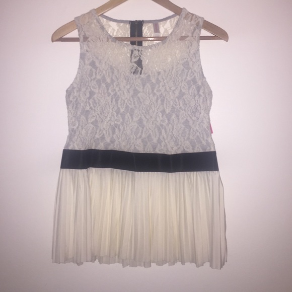 Lace Peplum Top