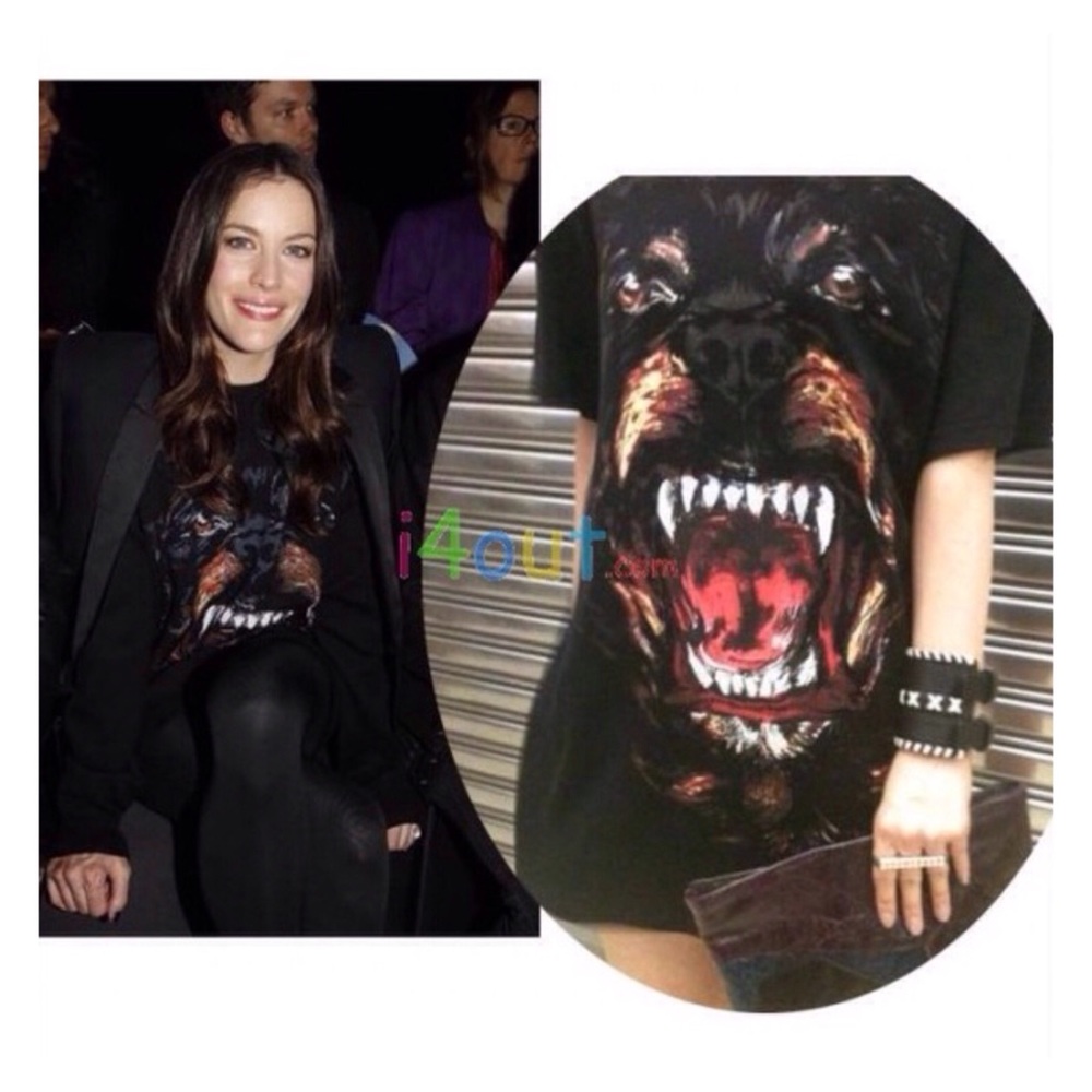 Asymmetric wild black t-shirt - Picture 2 of 4