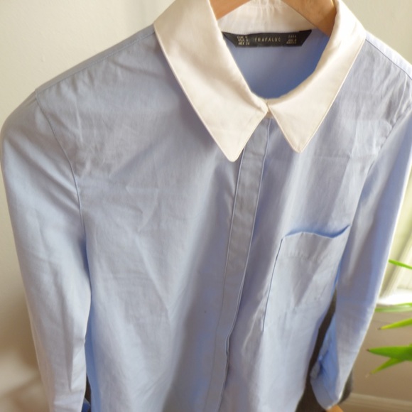 Zara trafaluc button down shirt