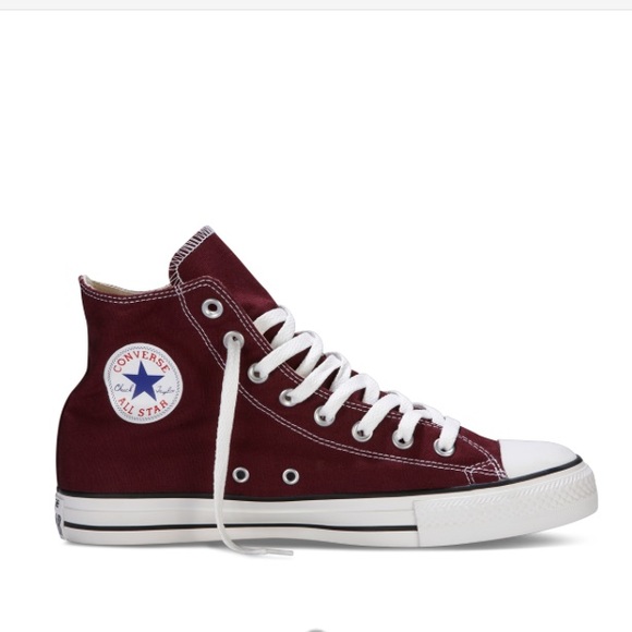 Brand new maroon converse