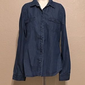Denim button down shirt