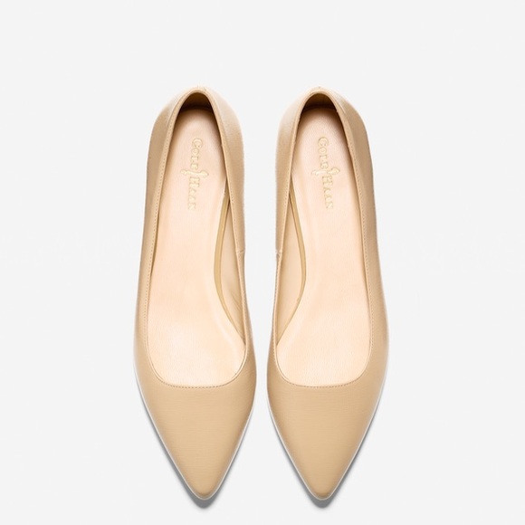 Cole Haan tan flats. Only worn 1x! Great condition