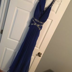Royal blue prom dress
