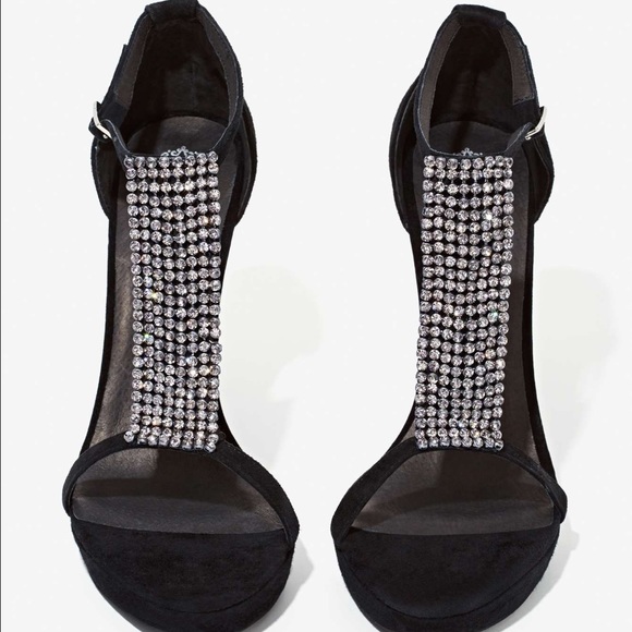 Jeffrey Campbell rhinestone sandal