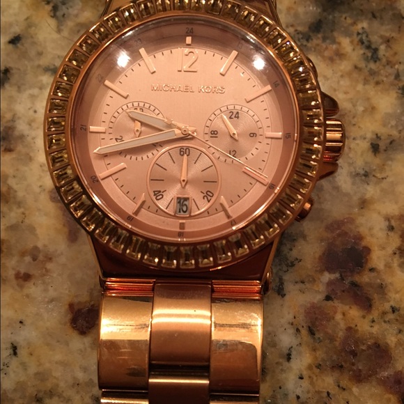 Authentic Rose Gold Michael Kors Watch