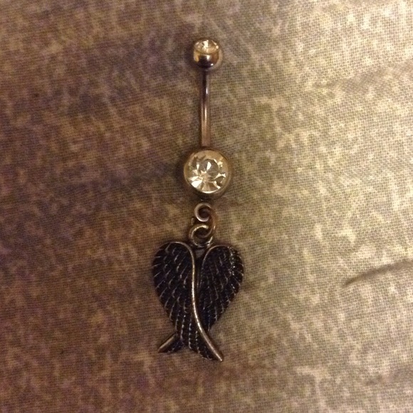 Wing belly button ring