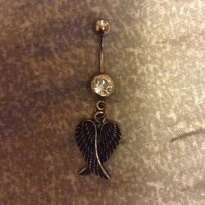 Wing belly button ring