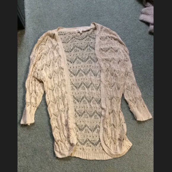 Sheer cardigan.
