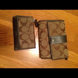 Coach wallet and change purse