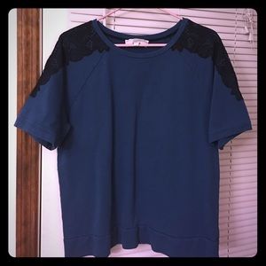 Short sleeve sweatshirt